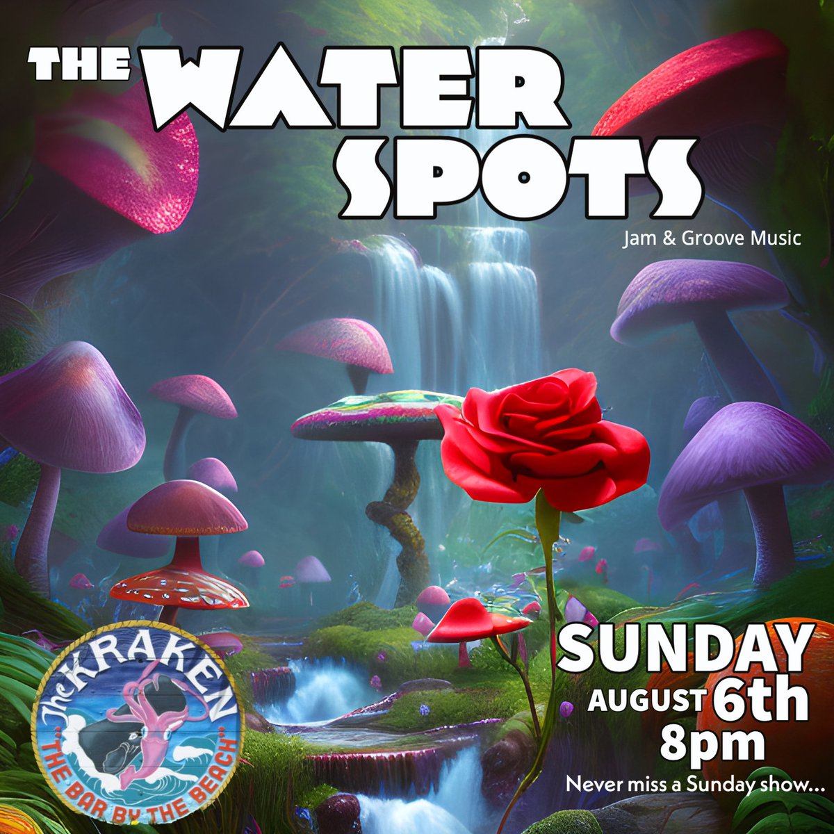 litclubhouse's tweet photo. Look who's sitting in with @TheWaterSpots on Sunday night at #TheKraken in #CardiffByTheSea for rock, groove and jam music?  

Our very own @SpudDavenport on the tubs.  Come and get it! https://t.co/qNQnQh0fk0