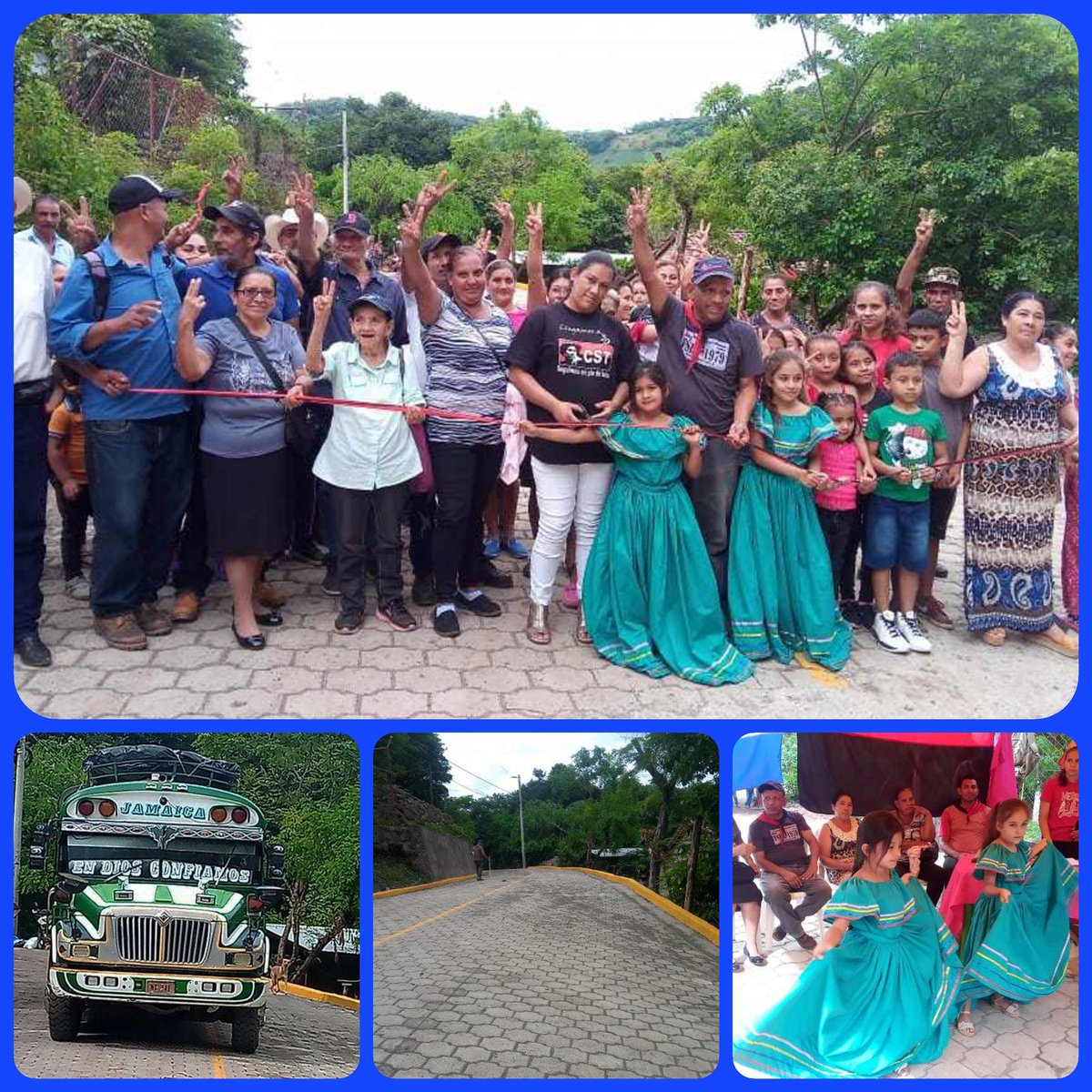 💥Mejoran calles de una comunidad de Matagalpa, son 160 mts. Lineales de  adoquinado en la comunidad Aguas Frías, ubicada al Sur d la Cd d Matagalpa, pobladores celebraron junto al gobierno municipal la inauguracion

#UnidosEnVictorias

<a href="/CalvoDoriam/">Doriam Escobar Calvo</a> <a href="/CielaMorales2/">NenaMo.12 ❤🤝🖤 MCLR 💜</a> @RoseSalazarO