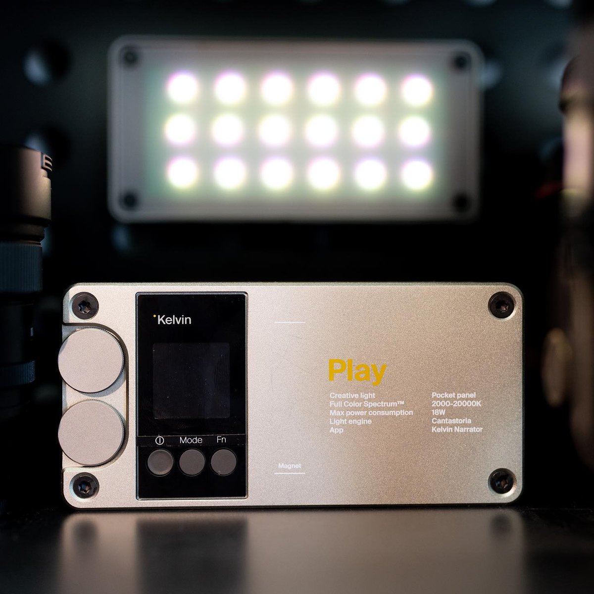 Have you tried Kelvin's Play panel light?

#Kelvin #VP4L #KelvinPlay #Panelight #compact #LEDlighting #fullspectrumLED #Cantastoria #scandinaviandesign #madeinnorway #camerasetup #broadcast #waterproof #weatherproof #rain #filming #filmmaking #behindthescenes #filmequipment