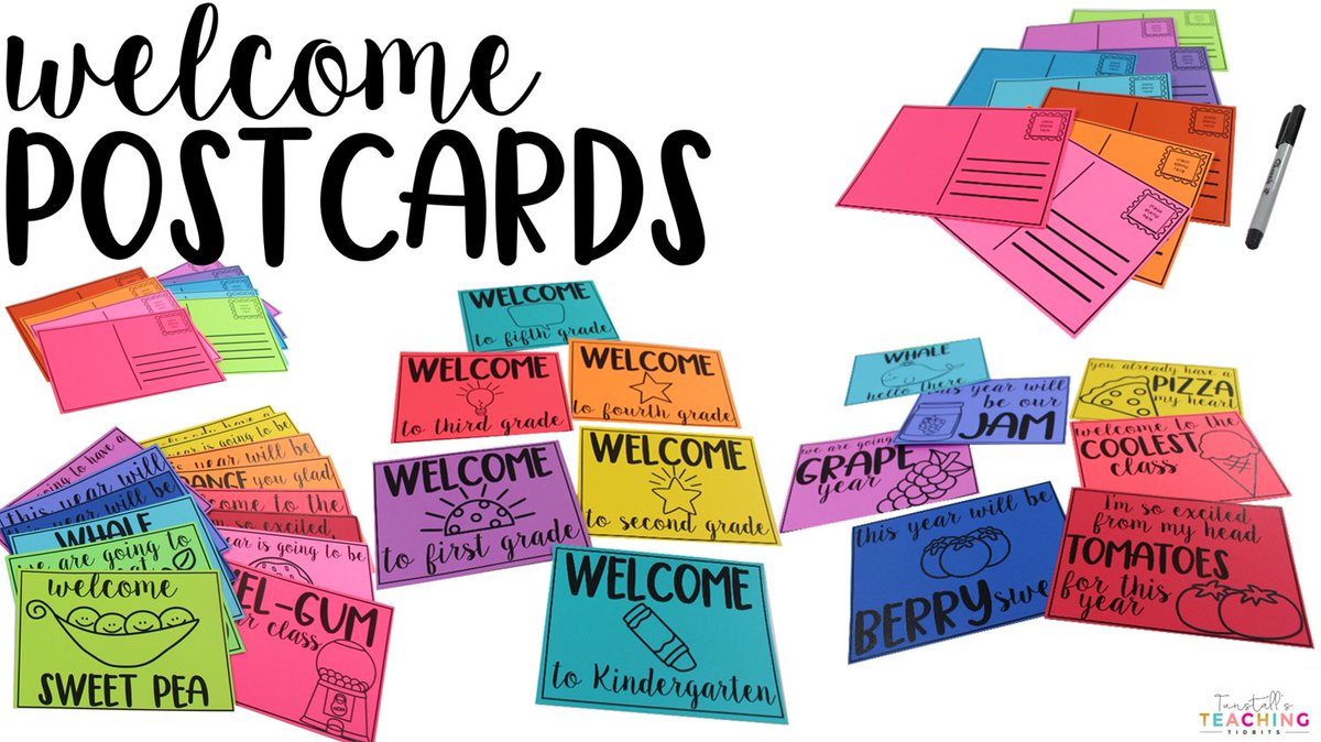 Free Welcome Postcards to welcome students to a new year! bit.ly/3umuRM5
