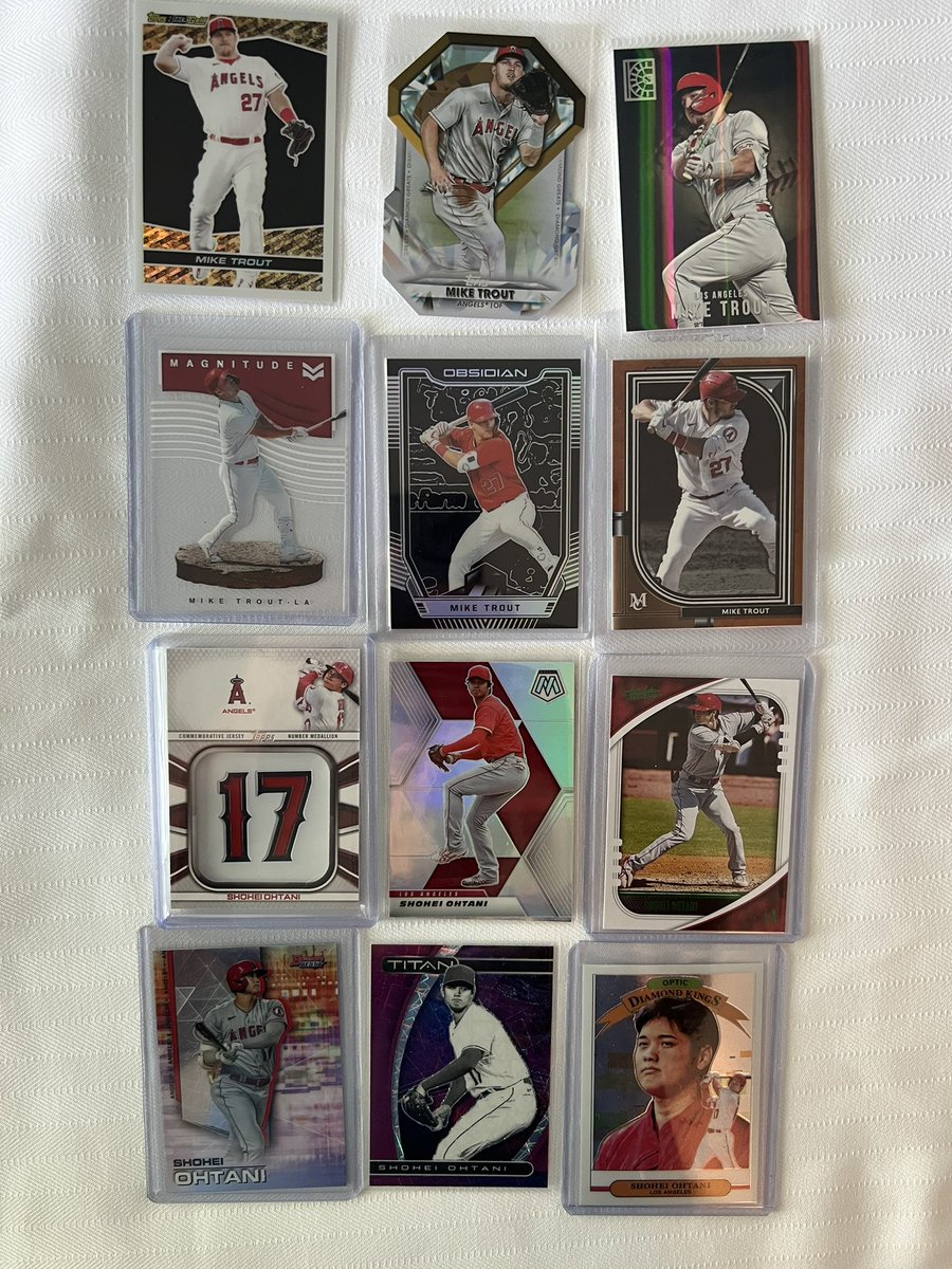 SWVACards's tweet image. Angels lot $35 shipped for all
Ohtani Number $10
Trout Black Obsidian $5
Stack the rest for $2 Each
@HobbyRetweet_ @CardboardEchoes @SportsSell3
