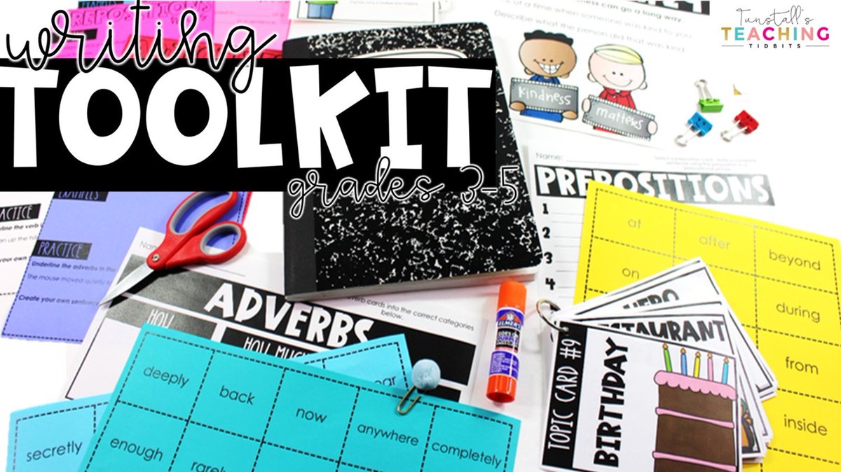 The Writing ToolKit for grades 3-5 makes it easy to stay on top of writing lessons through the year. bit.ly/3OBarcK