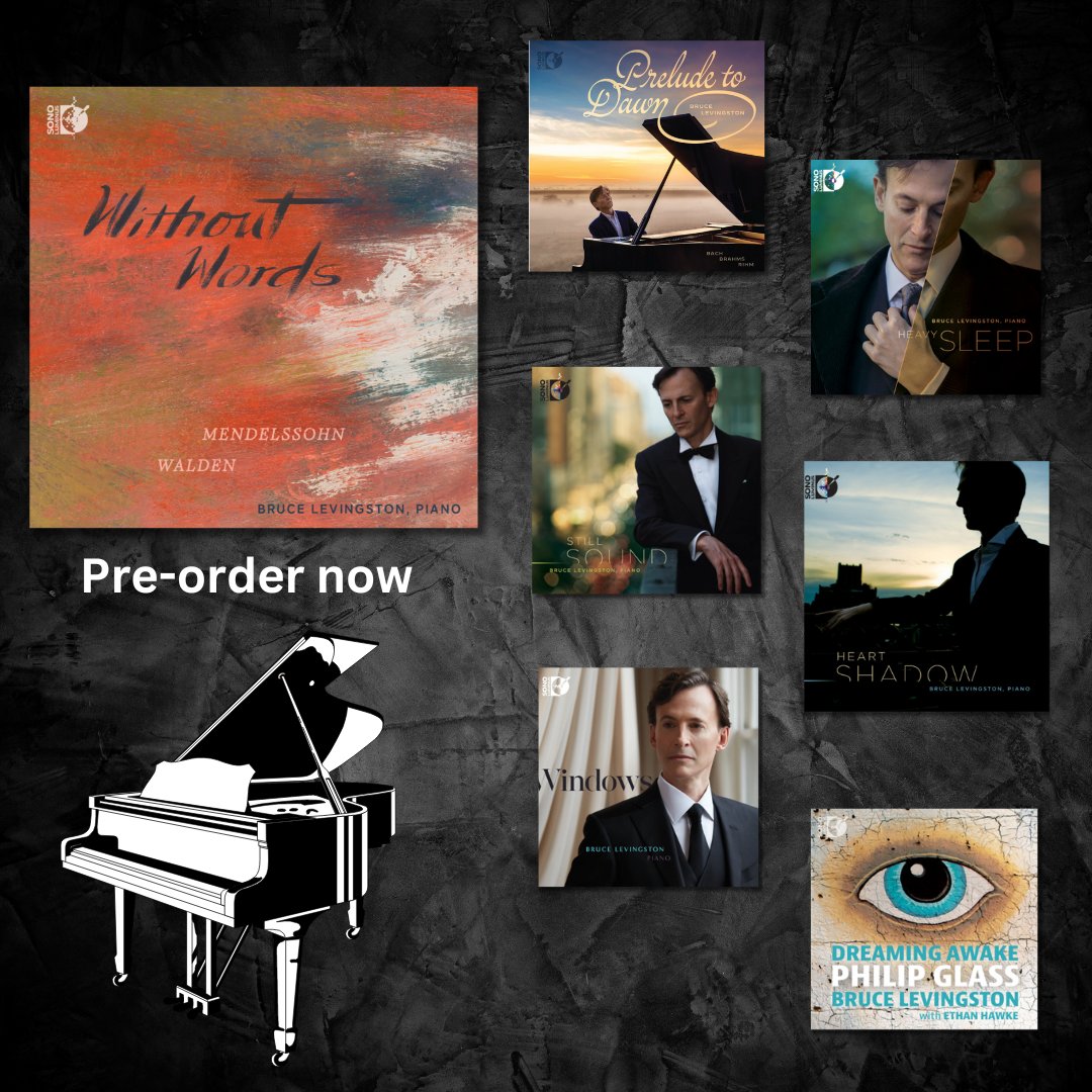 sonolummusic's tweet photo. Sono Luminus has been honored to have worked on many of @brucelevingston 's albums. Among the various titles shown here, he has a new album that is available for pre-order: Without Words.

Learn more and pre-order Without Words here: https://t.co/ZE4yRNutMY

#newmusic #piano https://t.co/UOdkxYB3T1