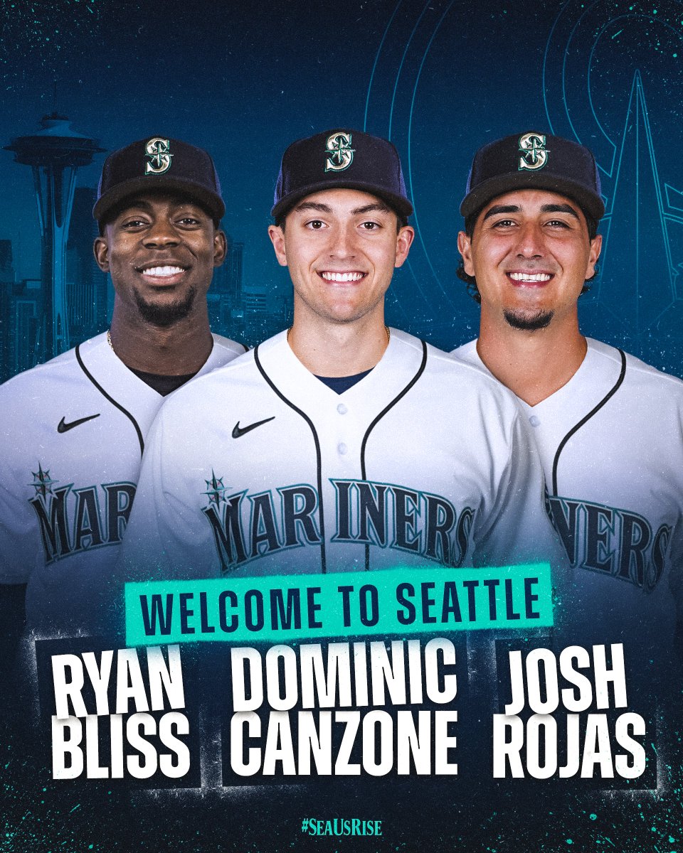 We’ve acquired OF Dominic Canzone, INF Josh Rojas and minor league INF Ryan Bliss from the <a href="/Dbacks/">Arizona Diamondbacks</a> in exchange for RHP Paul Sewald.

🔗 atmlb.com/43PkIqb