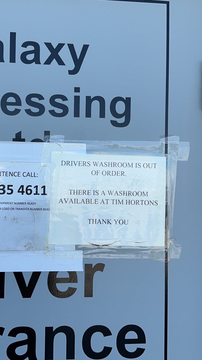 401_da_sarpanch's tweet photo. Hope They Ain’t Lying 🤥 
.
#shipper #shipping #recieving #trucking #truckdriver #transportation #trucker #washroom #timhortons #timmies #Ontario #Toronto #CDL #struggles #Delivery #rights https://t.co/MUUtkTTJ2K