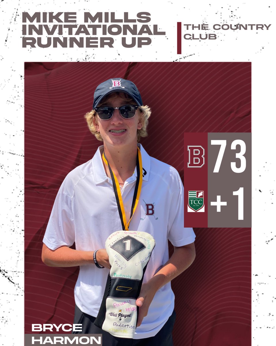 The #family team headcover today goes to Bryce Harmon for his 5 birdie, runner up performance in the Mike Mills Invitational <a href="/bhsdawgs/">Bearden High School</a>
