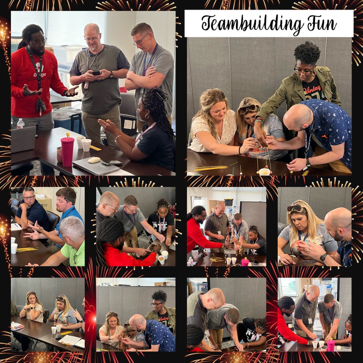 Teambuilding fun with our <a href="/HumbleISD_CTE/">Humble ISD CTE</a> wheel crew! <a href="/HumbleISD/">Humble ISD</a> <a href="/ElizabethFagen/">Liz Celania-Fagen</a> #TowerBuilding #HumbleCTE