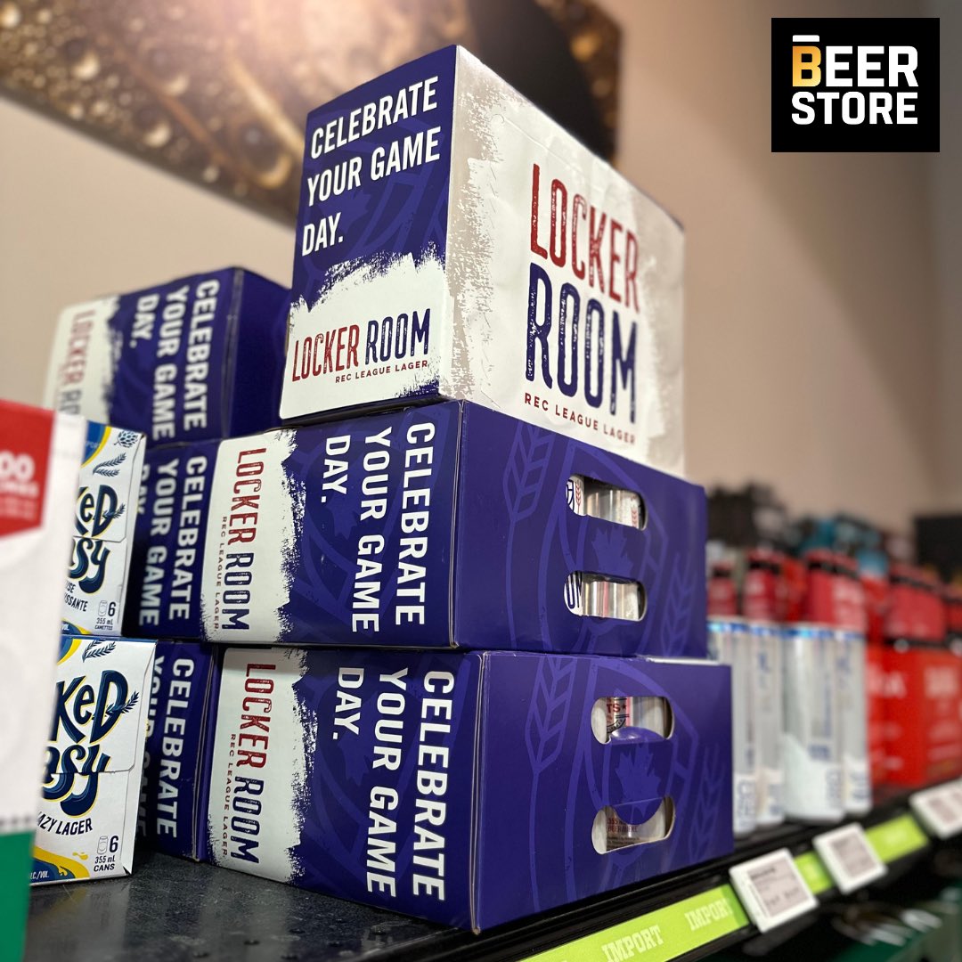 LockerRoomBev's tweet photo. Our new 12-packs have officially hit the shelves! Available exclusively at the @TheBeerStoreON 🔥🍻 https://t.co/I81bArKLPD