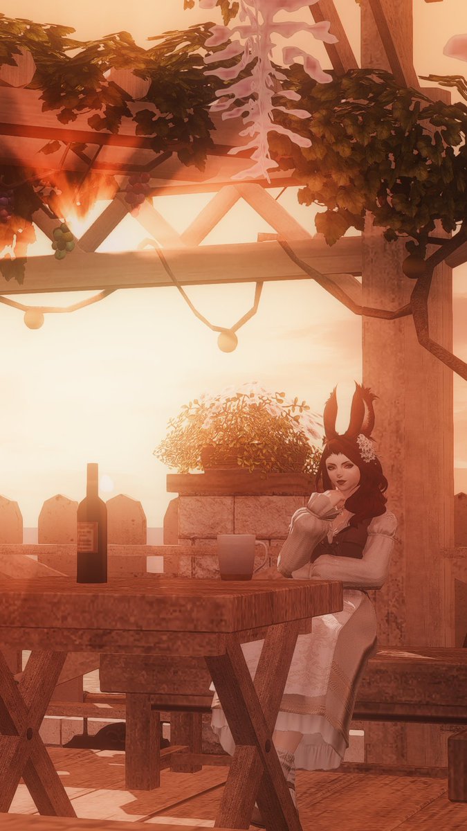 Babbellin's tweet photo. In the garden.
  
#FFXIV #FFXIVScreenshots #FF14 https://t.co/PyG7poIBpF
