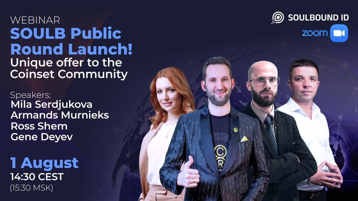 coinsetofficial's tweet image. 📢 The #SOULB project is entering the public round
We want to congratulate all members of the #Coinset community – the SOULB project is ready to enter the world of Web3 #technology 🚀
t.me/c/1849510548/2…