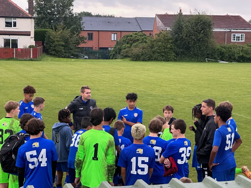 _Coach_Cohen's tweet photo. A big thank you to the Chester Nomads for hosting us. The learned why players wear long studs on an English pitch. They played hard and we look forward to our next experience. All this after a day touring a Castle in Wales and seeing the stadium in Wrexham. What a day! https://t.co/ZzmGKfUU88