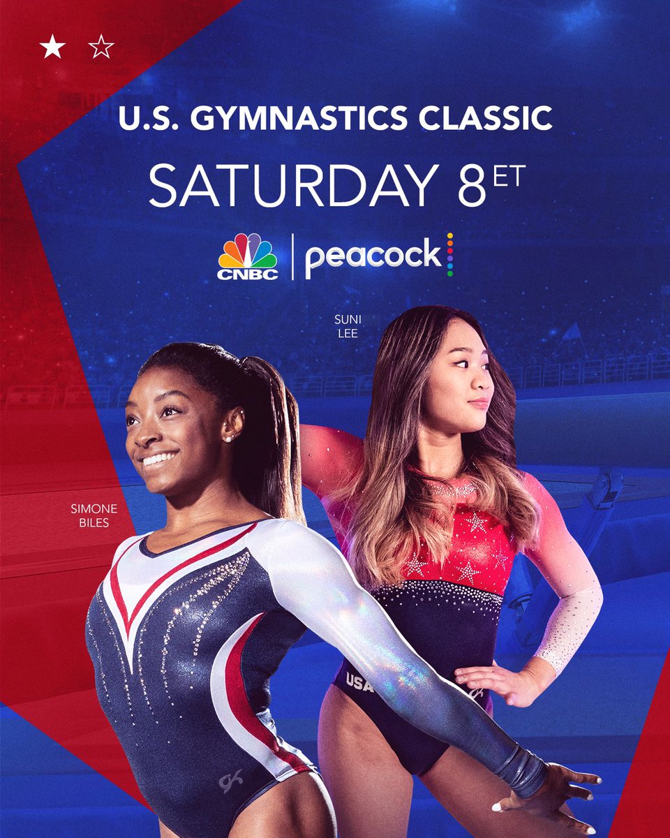 The stars are back on the mat! 🌟 

Don't miss the #USClassic Saturday on <a href="/CNBC/">CNBC</a> and @Peacock.