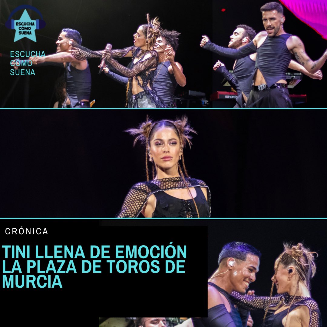 CRÓNICA: Tini llena de emoción la Plaza de Toros de Murcia 
 
📸 Fotos de @laurafentyphoto 

📝 Crónica de @mariapertusa_ 

escuchacomosuena.wordpress.com/2023/07/19/tin…

#Tini #TiniStoessel #MurciaOn