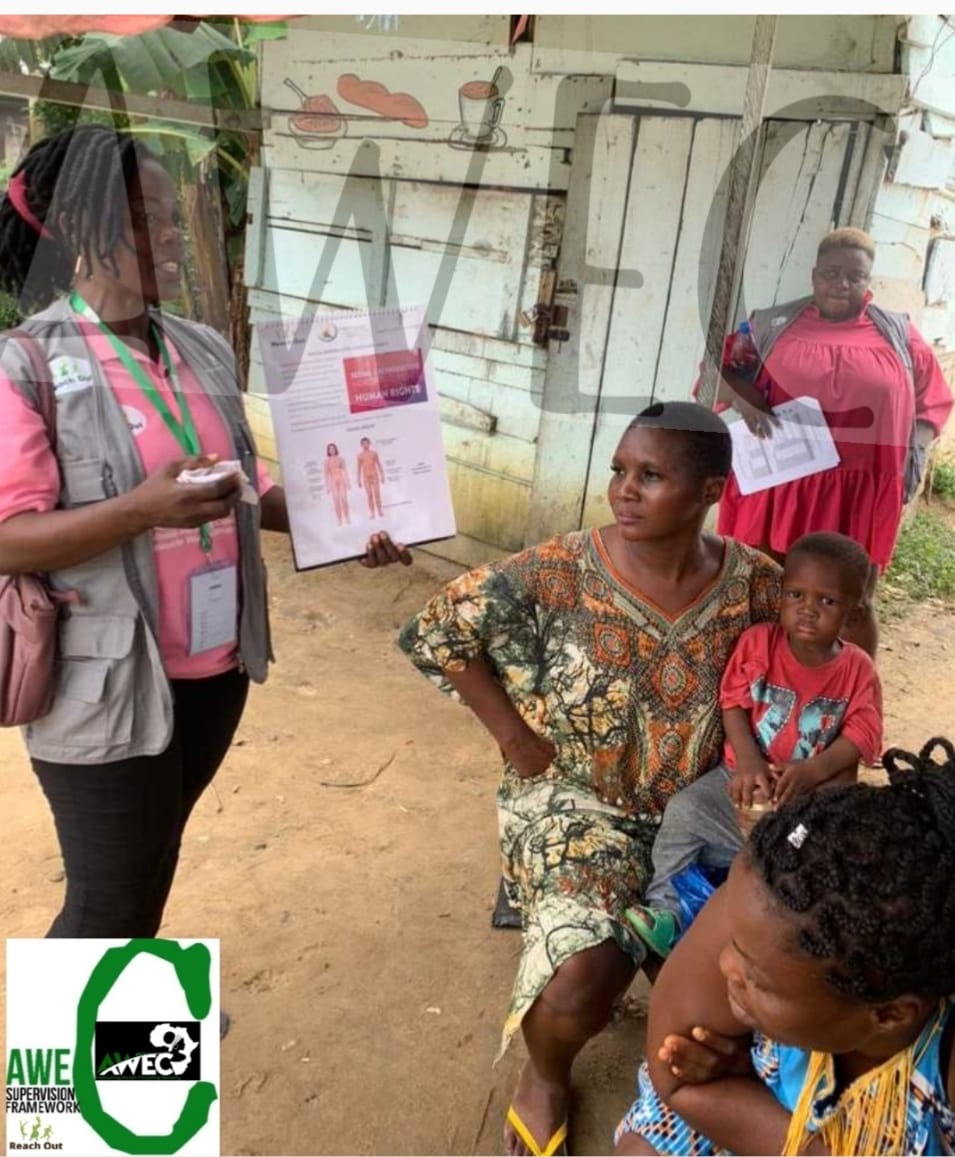 AWEC_Cameroon's tweet photo. The AWEC GBV Prevention is a dynamic community impact activities &amp; door-to-door committed to preventing GBV https://t.co/sf0VVyQq3n