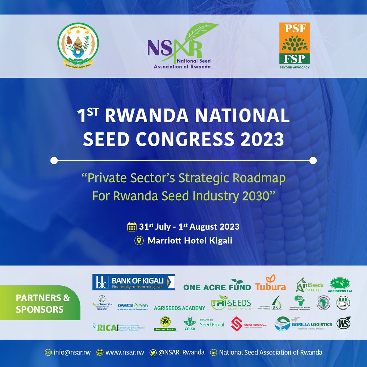 The 1st Rwanda National Seed Congress 2023 opened in Kigali today. As the Chairperson of <a href="/NSAR_Rwanda/">National Seed Association of Rwanda (NSAR)</a> , <a href="/INamuhoranye/">Innocent Namuhoranye</a> , welcomed delegates at the two-day meeting, he emphasized the role of public private partnerships to ensure farmers have access to improved seeds. #AgriUpdatesRw