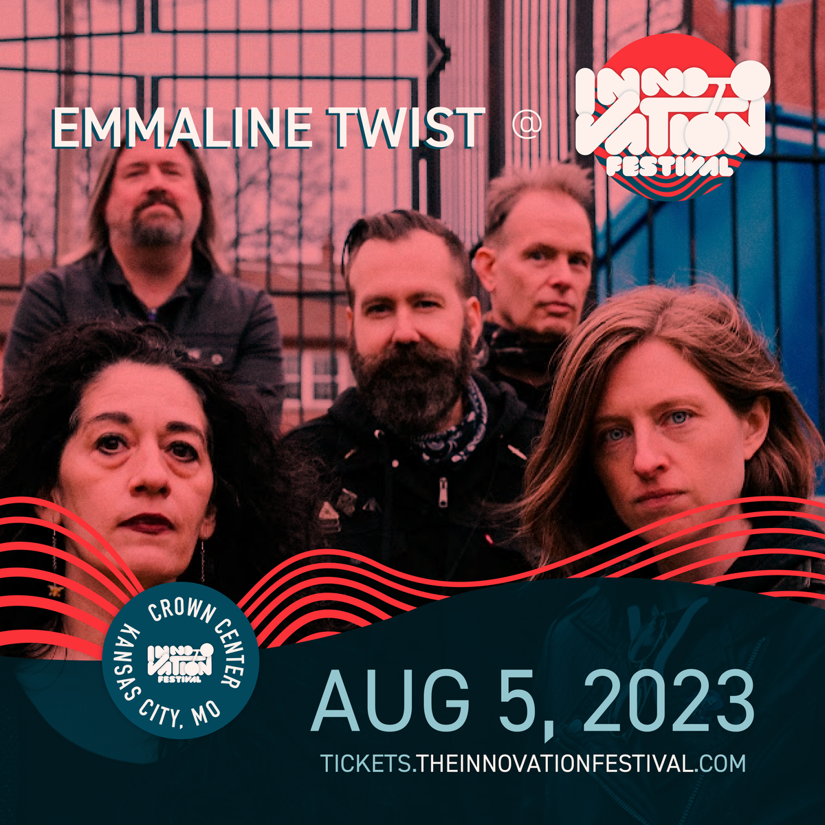 InnovateFestKC's tweet photo. Innovation Festival is pleased to announce that @EmmalineTwistKC will be performing August 5! This incredible local band also features one of our conference speakers, Jonathan Knecht! Come check out the full package at Innovation Festival. https://t.co/2iQ8EaDjIW