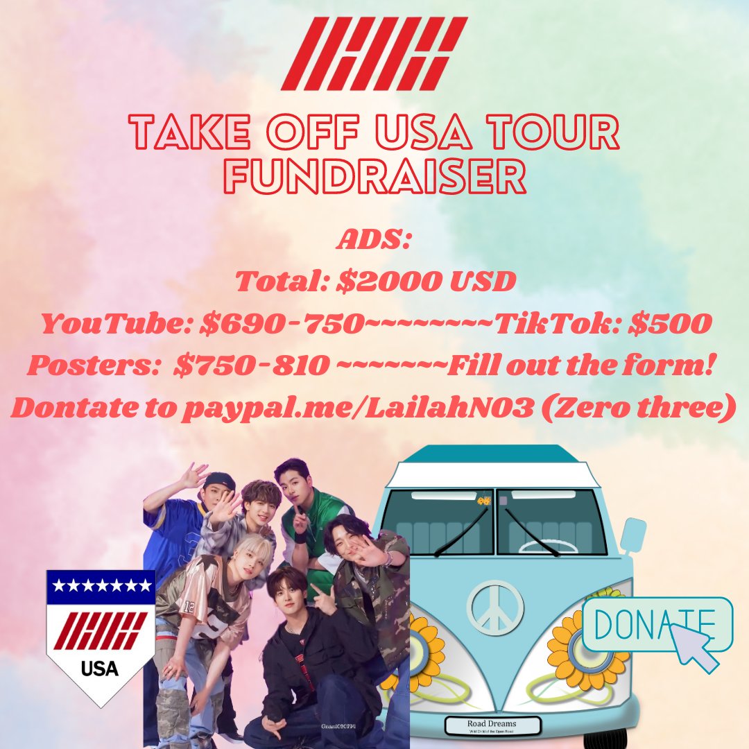 withiKON_USA's tweet photo. ❗AD FUNDRAISER❗
Help us promote iKON in the USA by donating! We will use YT, TikTok and posters to pass around in each city.

🔗https://t.co/2lH8VfZa9G 

Every cent counts, even NON-USA!
Thank you! 🙇🏾‍♀️ 

@iKONIC_143 #iKONinUSA #iKONonTour #iKONWORLDTOUR2023 #iKON_TAKEOFF https://t.co/X6Szygmws2