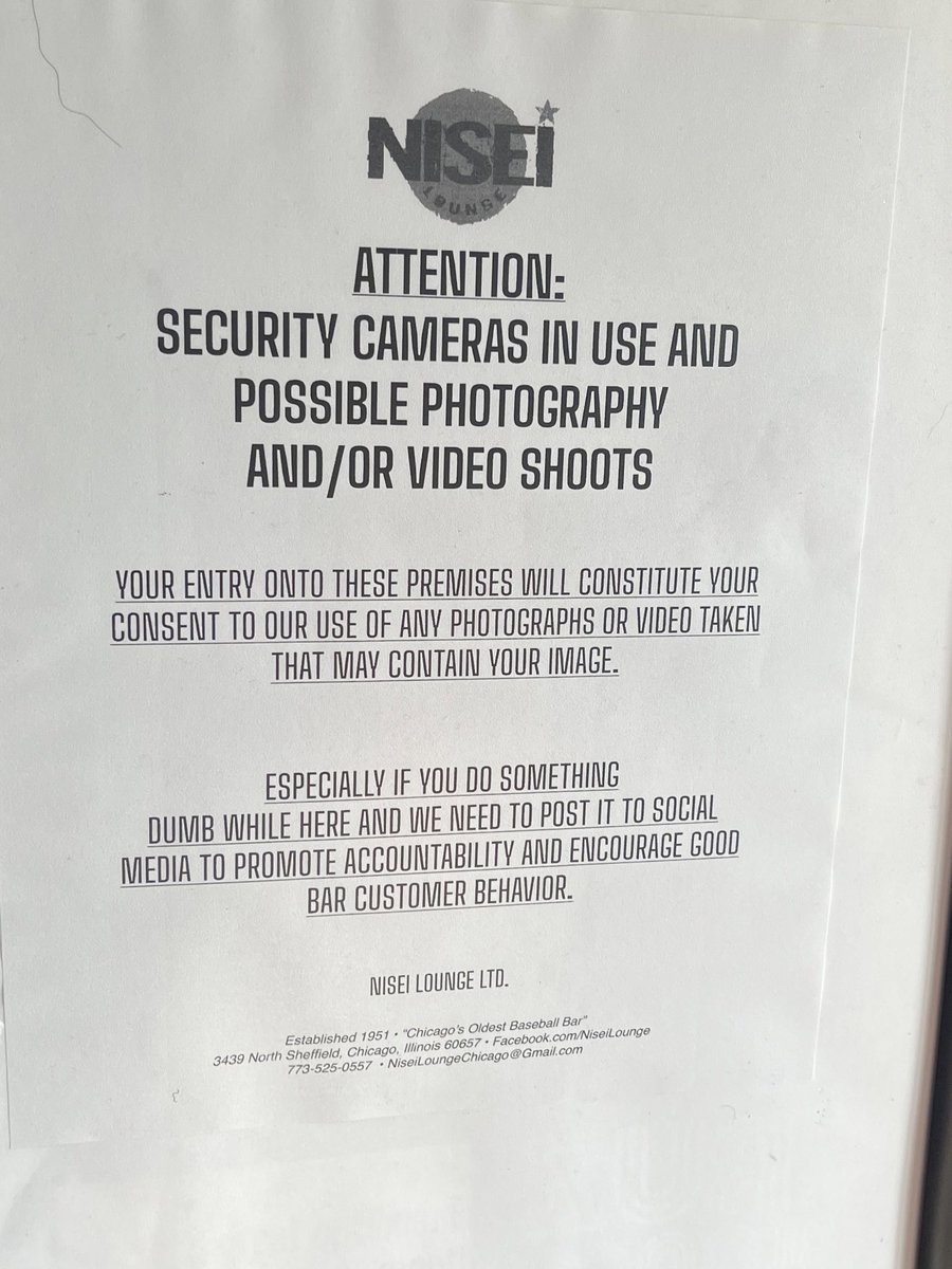 NiseiLounge's tweet photo. In light of recent events we have some dandy new signs. The relentless gentrification of Nisei Lounge continues. Sigh. https://t.co/vrjaydguck