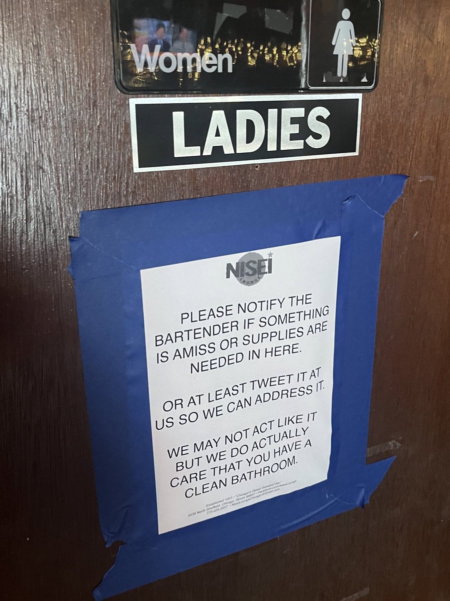 NiseiLounge's tweet photo. In light of recent events we have some dandy new signs. The relentless gentrification of Nisei Lounge continues. Sigh. https://t.co/vrjaydguck