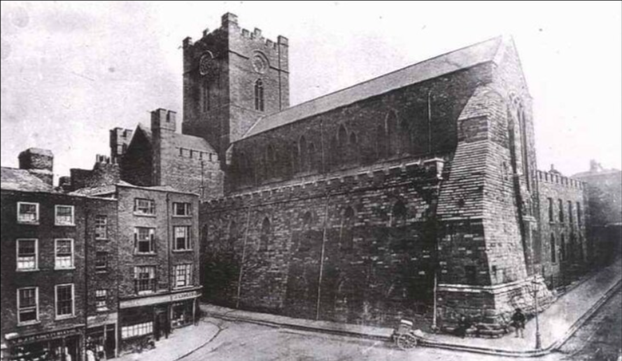 Archidub1's tweet photo. Christchurch Cathedral, Dublin before and after its 1878 refurbishment and partial rebuilding by George Edmund Street https://t.co/RPXnXfOL8w