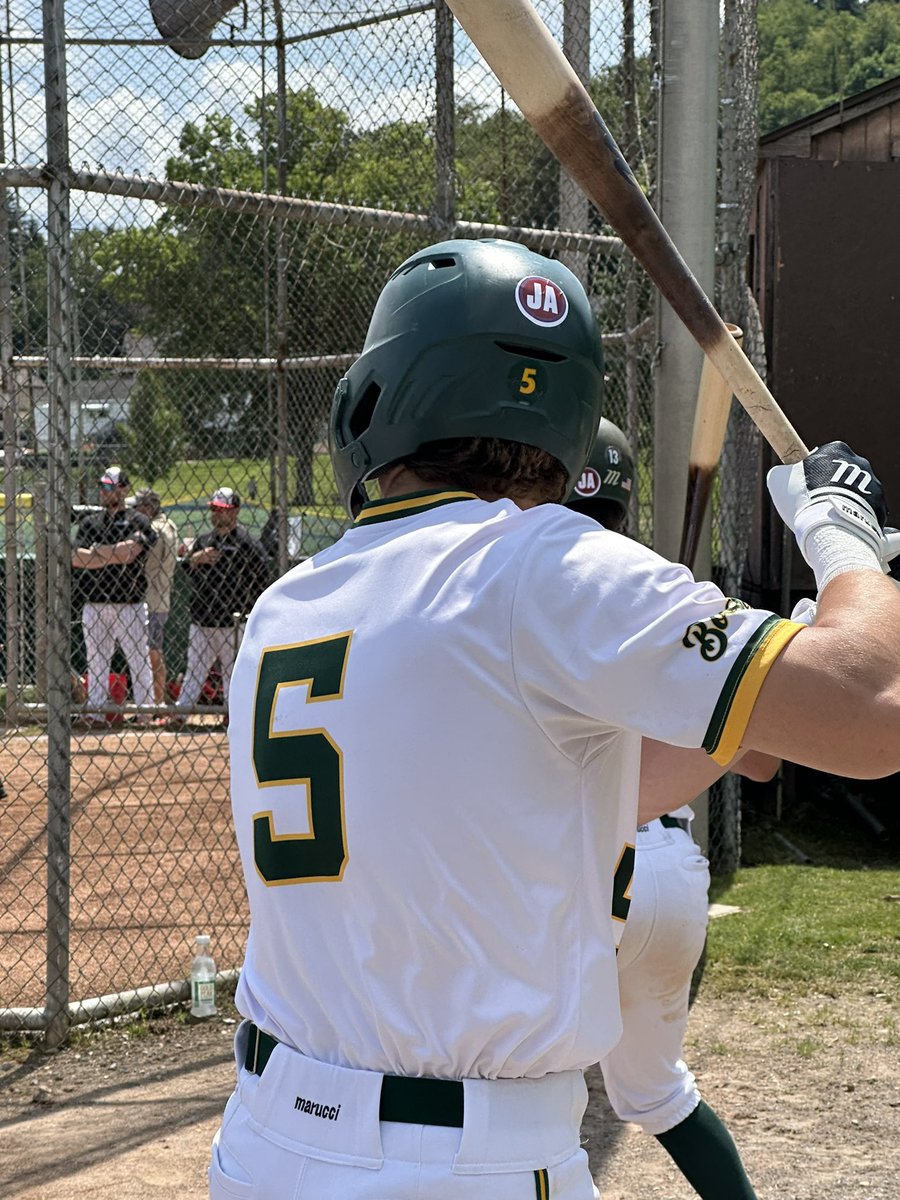 aaababaseball's tweet photo. Our franchise remembers the life and legacy of longtime AAABA administrator, Past President, and former Executive Director John Austin, who passed away shortly after last year’s tournament. All teams in this year’s tournament are wearing JA decals on their helmets in his memory. https://t.co/xyO4razyjk