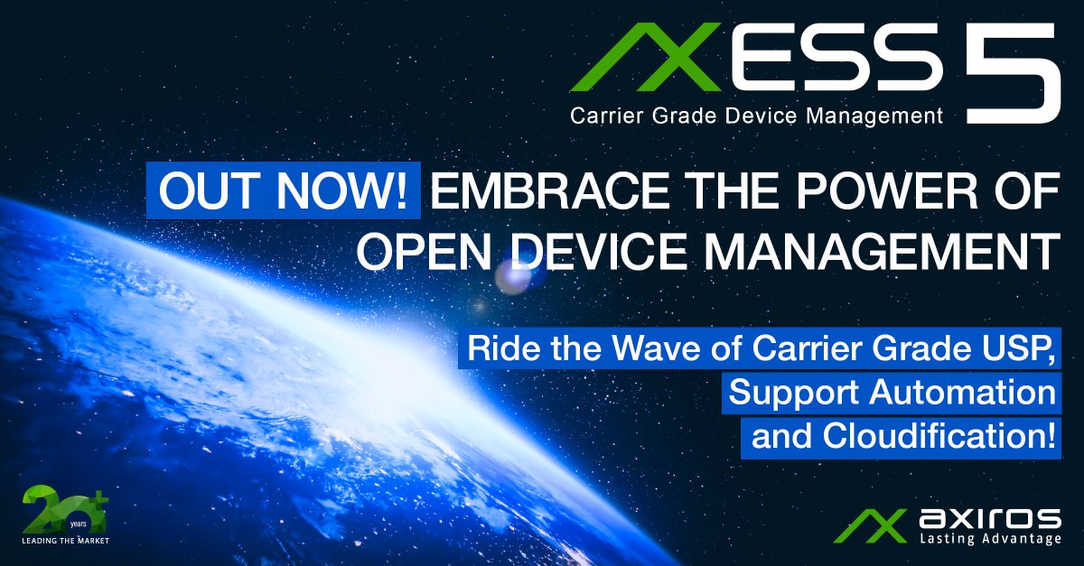 [Noticias de Axiros] Revolucionando la Gestión Abierta de Dispositivos: ¡Descubre el Poder de AXESS 5! - Tu puerta de entrada a la Cloudificación (migración a la nube), automatización de soporte y rendimiento inigualable.

➡️ ow.ly/ttGq50Pmy1s

#Fiber #Telecommunications