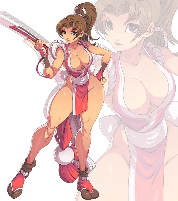 Mai Shiranui! She was my fav growing up…..for reasons #fatalfury #kingoffighters #edwinhuang