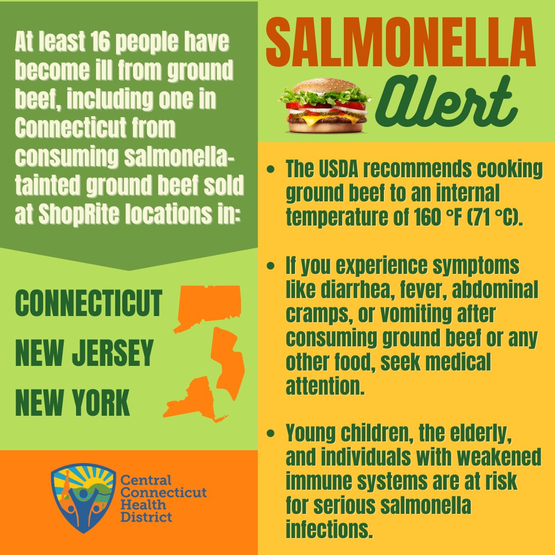 To learn more, please go to: ow.ly/WKEz50PpxsG to access our epidemiologist's weekly report! 
#salmonella #foodsafety #foodborneillness #health #publichealth #healtheducation #communityhealth