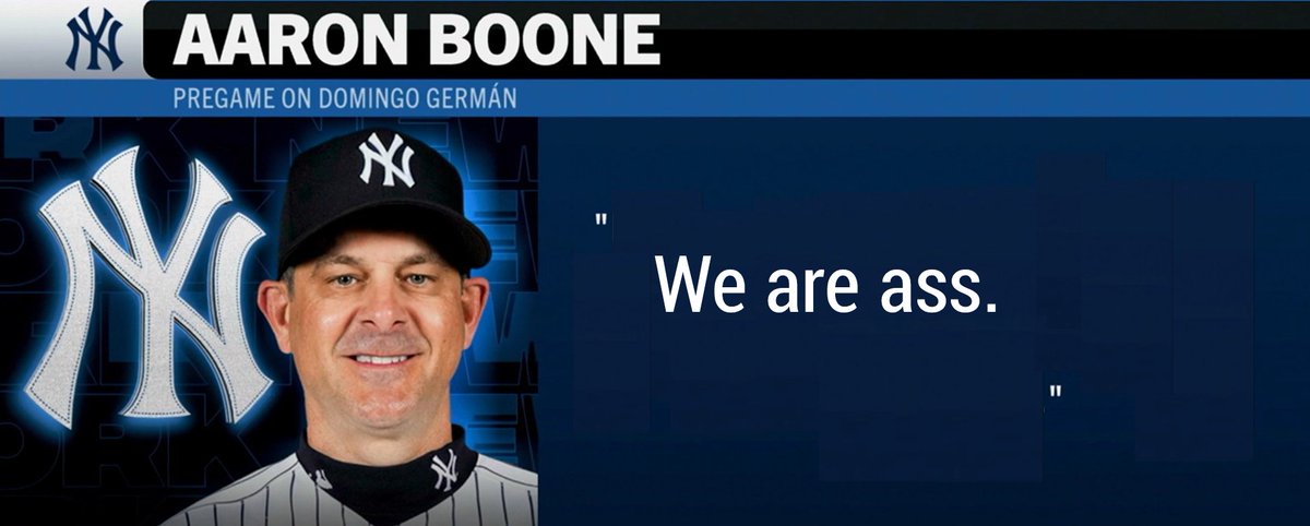 db1207_'s tweet photo. Take a look at this quote from Aaron Boone. https://t.co/UQ042GSQcj