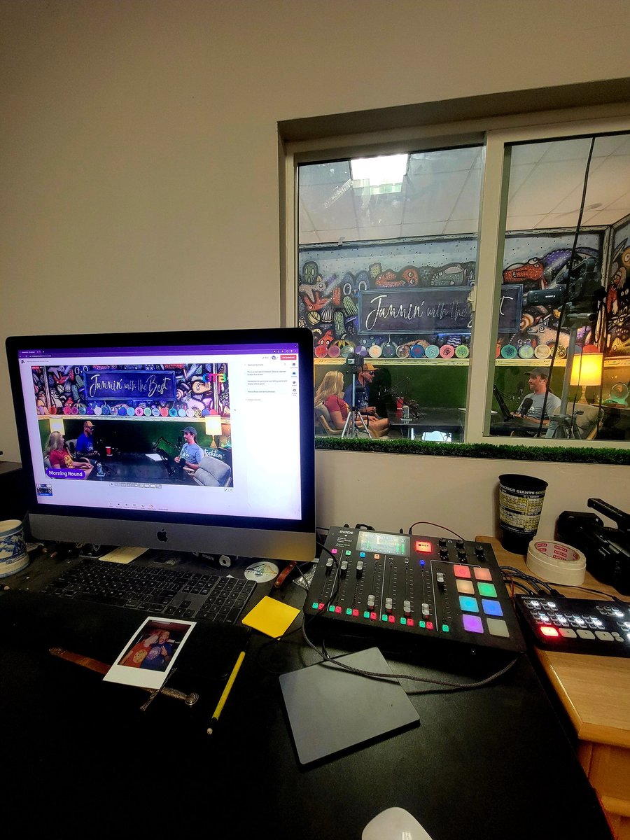 Stanley Raquel (@sjraquel1907) on Twitter photo In studio with Patrick Brown, Jenny Umstead & Greggy Biscuits #MorningRound <a href="/OTBpodcastnet/">OTB Podcast Network</a> In studio with Patrick Brown, Jenny Umstead & Greggy Biscuits #MorningRound <a href="/OTBpodcastnet/">OTB Podcast Network</a>