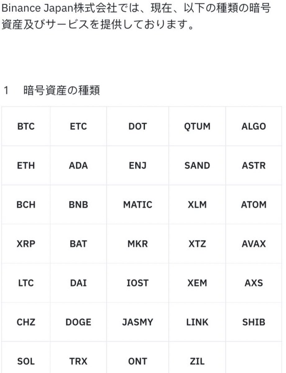$JASMY amongst the first batch of crypto listing on Binance Japan !!! How bout them apples ??? 🍏🧡 <a href="/HARA_JasmyCFO/">HARA</a>