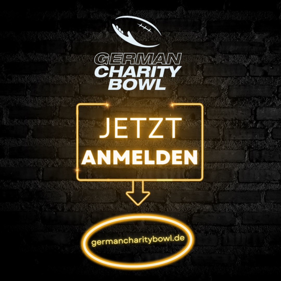 Meldet euch jetzt für die Saison
2023 des German Charity Bowls auf
germancharitybowl.de an.