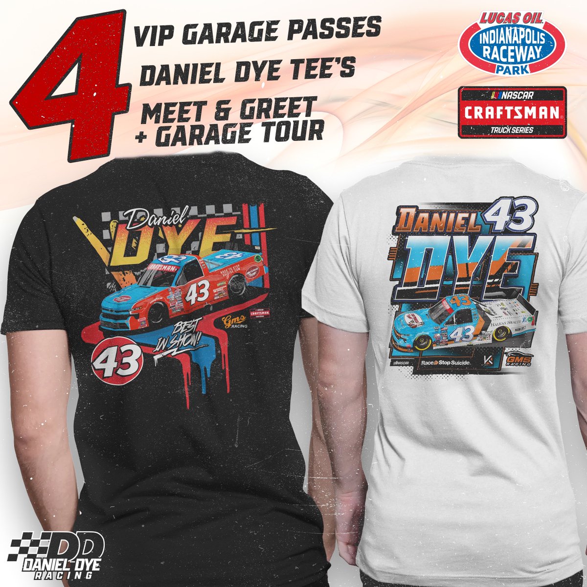 danieldye43's tweet photo. 𝗛𝗨𝗚𝗘 𝗚𝗜𝗩𝗘𝗔𝗪𝗔𝗬: For our fans in the Midwest! Retweet &amp; Like, to be entered to win this great package for Indianapolis Raceway Park!

Winner to be selected Aug. 7. https://t.co/Jh03E6MA1r