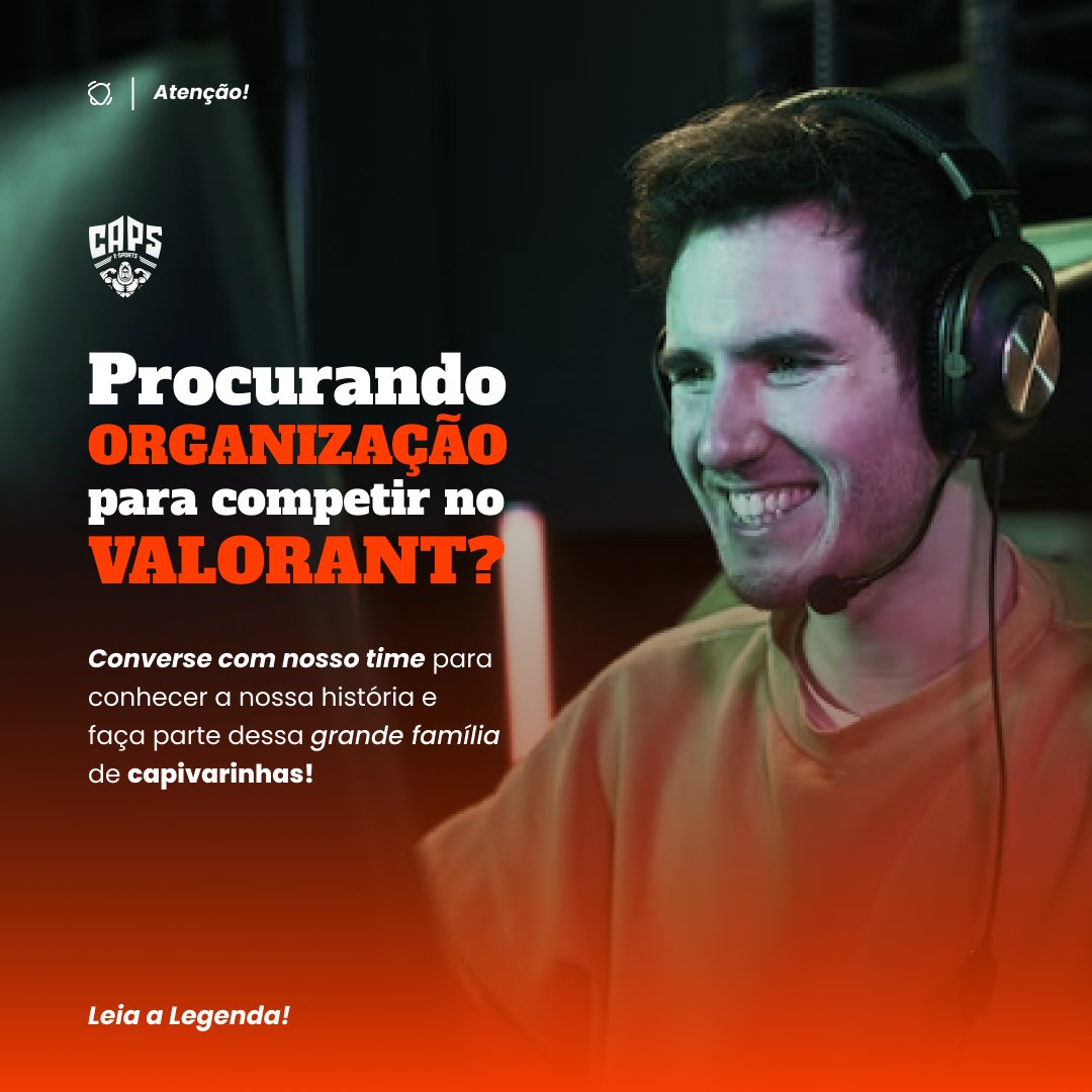 CapsEsportsOFC's tweet photo. 🚀✨ Procurando uma organização para competir em alto nível no mundo de Valorant? Então você está no lugar certo! 💪🏾💻

Venha fazer parte da família CAPS Esports e vamos conquistar o cenário competitivo juntos! 🏆🎮

Ficou com alguma dúvida?
Entre em contato conosco e saiba mais. https://t.co/MkXHigNXn0