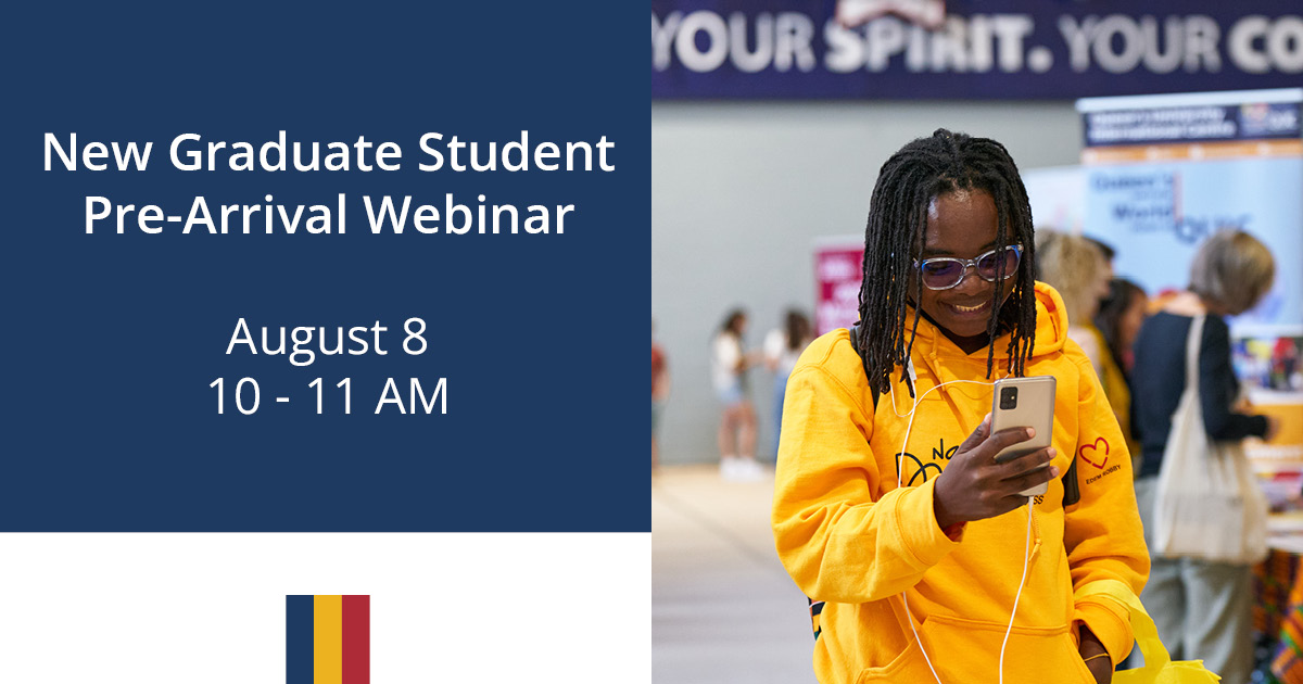 If you’re new to Queen’s this fall and you missed the pre-arrival webinar in July, you can still attend the session on August 8! Get introduced to Queen’s and everything on offer for you as a grad student! Register here: ow.ly/pmbs50PpnUN