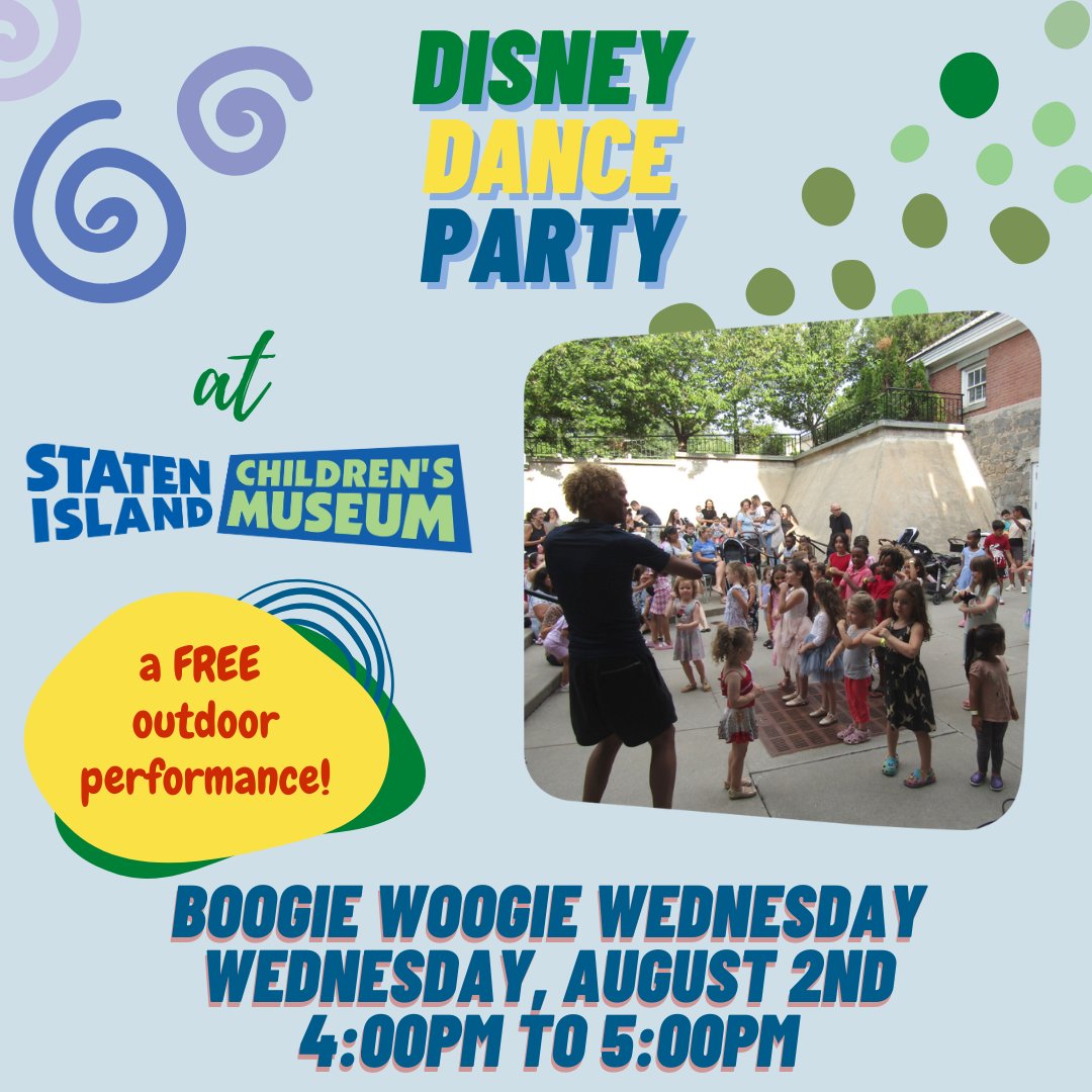 kidsmuseum's tweet photo. Come show your best moves to Disney and other classic kid-friendly tunes.

Sponsored by: @ConEdison @NationalGridus @tdbank_US @nycferry @broadway_stages #GenerationBridge, #RichmondCountySavingsBank #mynycb #empirestatebank @northfieldbank @tribecapediatrics https://t.co/8cGhWFvdtX
