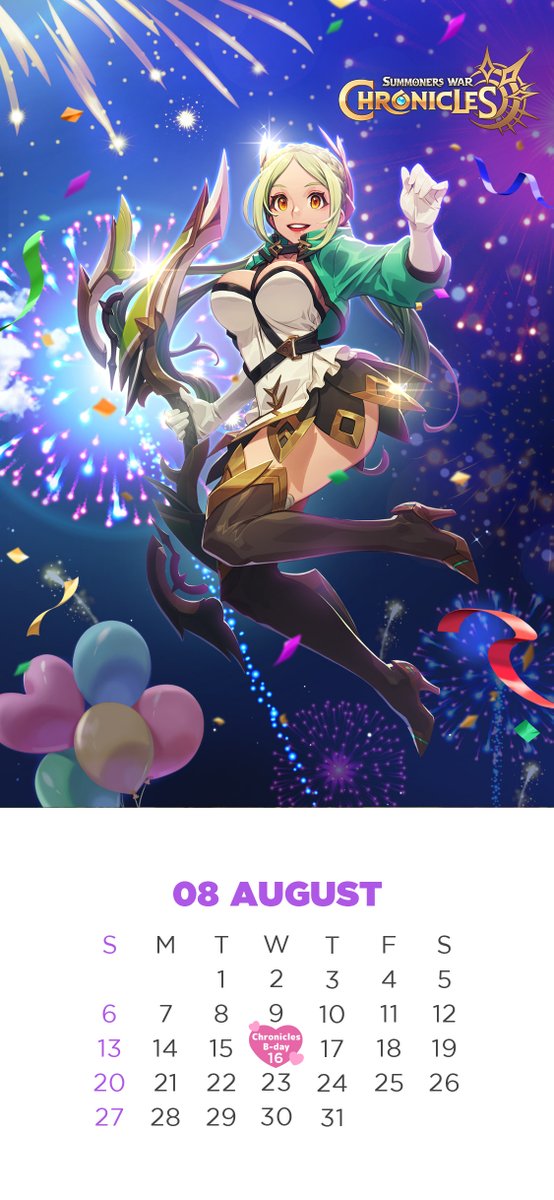 play_chronicles's tweet photo. 🗓️ August Calendar 🌞

Welcome to a month filled with magical excitement as Soleta makes her long-awaited debut in the world of #Chronicles! 🌟✨

Show your love for Soleta by downloading this month's Calendar Wallpaper! 📅

#SummonersWar #PlayChronicles #Soleta #Bullseye https://t.co/WxPPHrIufs