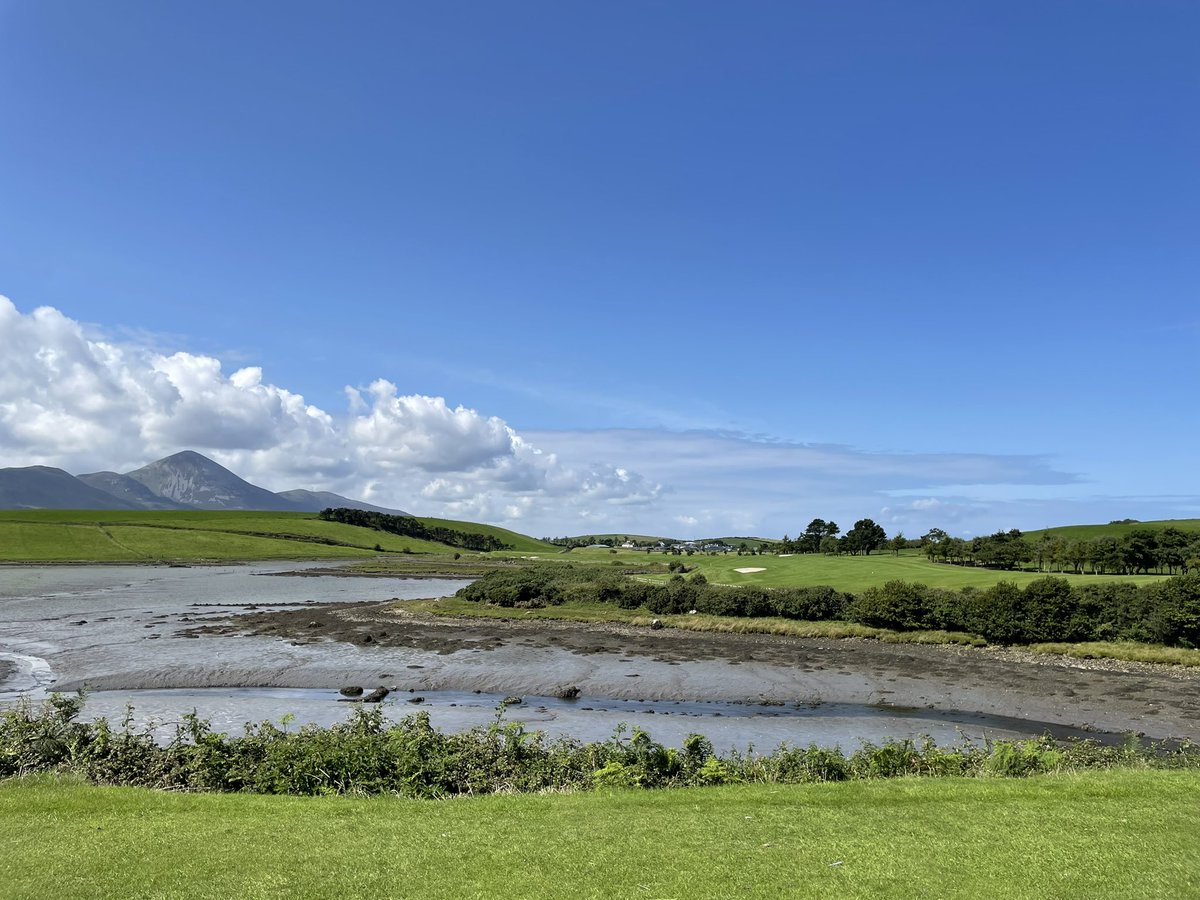 havin_a_giraffe's tweet photo. @golfcourses101 Westport Ireland #15 
Drive over the bay and then loop around to the green toward Croagh Patrick Mountain https://t.co/9mMU4LvmCa