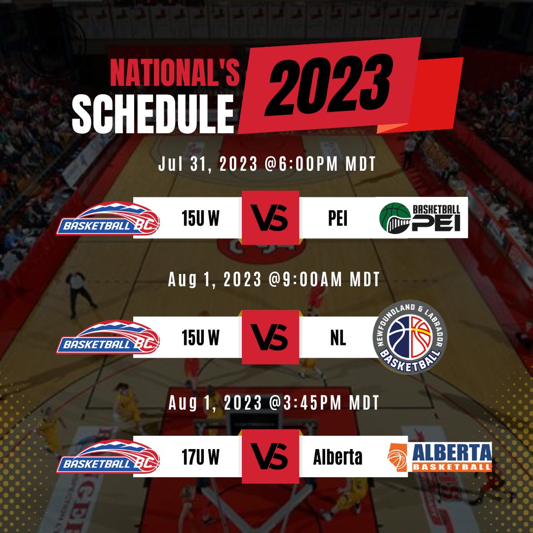 Basketball BC (@basketballbc) on Twitter photo 🎉Join us in cheering on our girls' provincial teams as they take on the National stage in Calgary!
📺Games will be live-streamed on the <a href="/CanBball/">Canada Basketball</a> Youtube channel (link in our bio). Tune in to catch all the excitement as we go head-to-head with the best in the country. 🎉Join us in cheering on our girls' provincial teams as they take on the National stage in Calgary!
📺Games will be live-streamed on the <a href="/CanBball/">Canada Basketball</a> Youtube channel (link in our bio). Tune in to catch all the excitement as we go head-to-head with the best in the country.