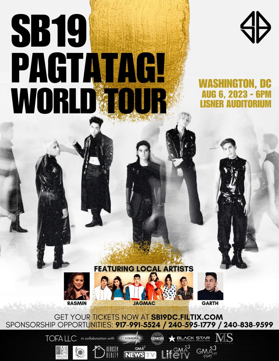 MarcoRawk's tweet photo. LESS THAN A WEEK and #SB19 will be in WASHINGTON, DC!  Get your seats NOW at https://t.co/f1Z6xGe3Yu

If you already have a ticket and want to experience the perks of VIP, read about the VIP Experience Package below.  See you all there!

#PAGTATAGWorldTourWashingtonDC https://t.co/PZjA7xgRq2