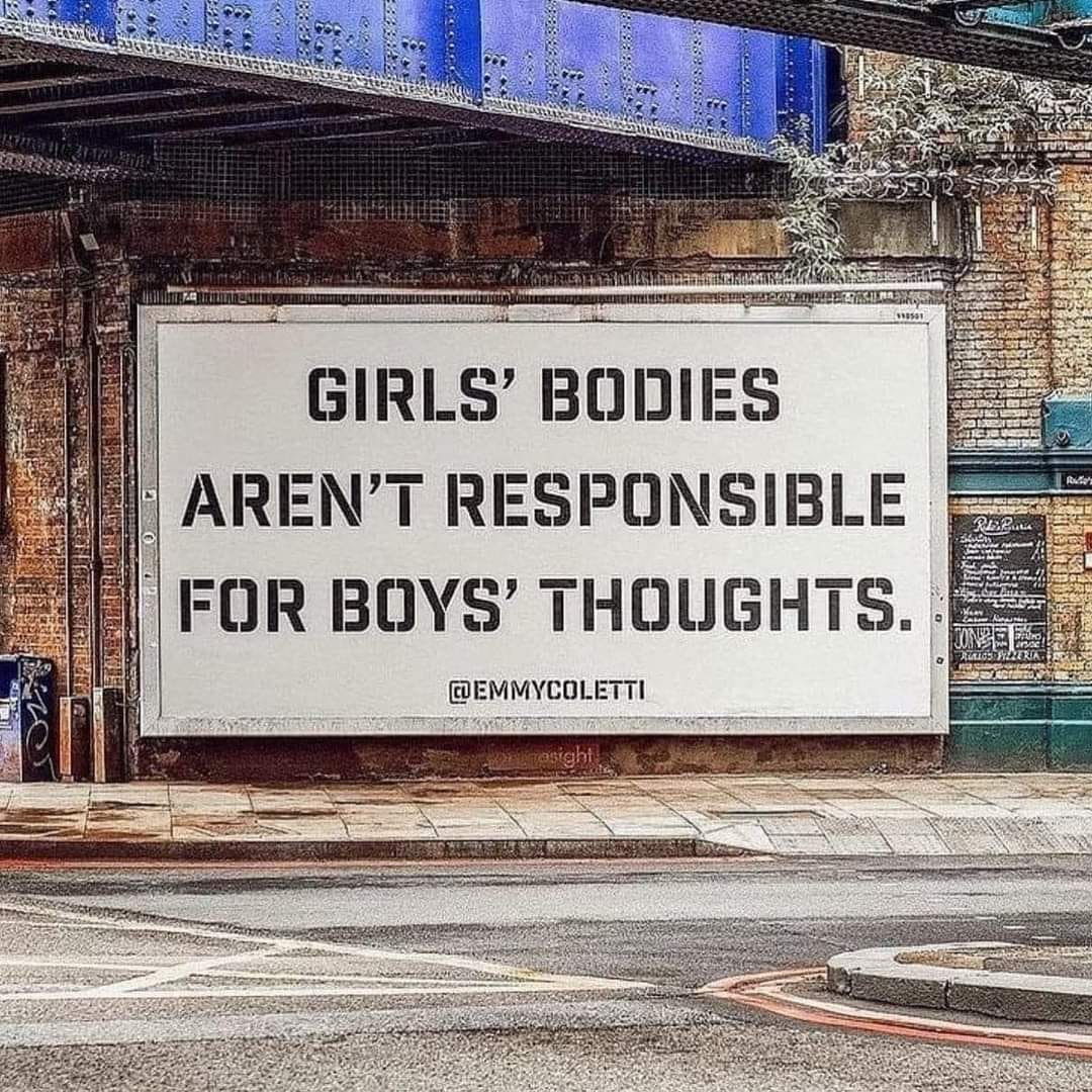 Girls’ bodies aren’t responsible for boys’ thoughts - Emmy Coletti @emmycoletti