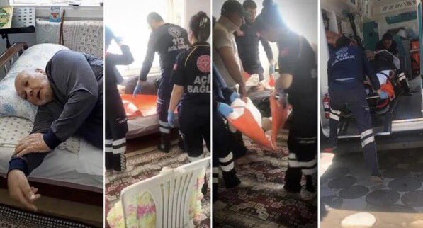 İnfaz erteleme talebi reddedilen Mustafa Said Türk, önce sedyeyle cezaevine sonra hastaneye götürüldü.
Yeni infaz kanunuyla katiller, hırsızlar, gasıplar, ahlâksızlar affedilirken hayır işleri yaptığı için beli bükülmüş ihtiyarların hapsedilmesi belâ ve musibetlere davetiyedir.