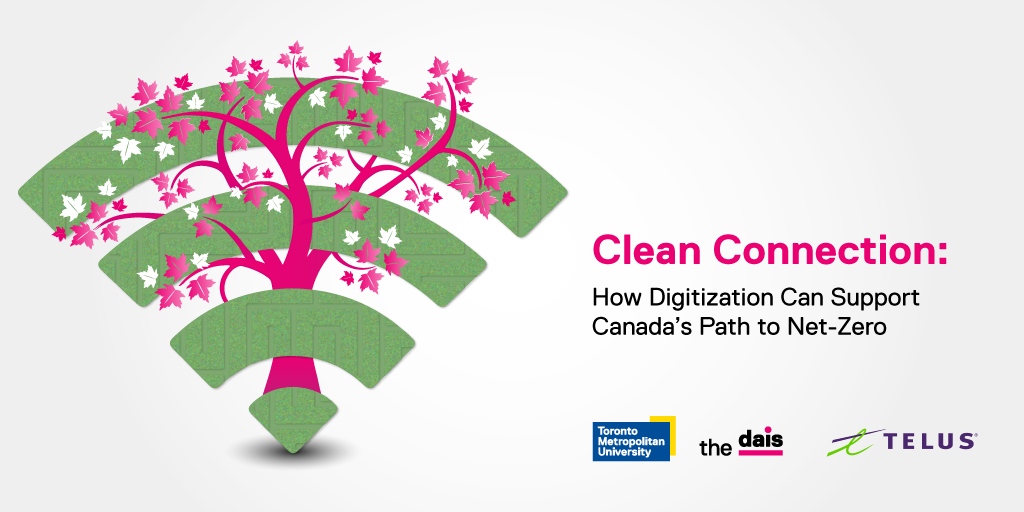 Accelerating Canada's net-zero journey with digitization. 

"Clean Connection", a new white paper by <a href="/daisTMU/">the Dais</a> and sponsored by <a href="/TELUS/">TELUS</a>, offers 10 recommendations to help Canada meet its climate targets. 

Read more: dais.ca/reports/clean-…

The Logic is a media partner