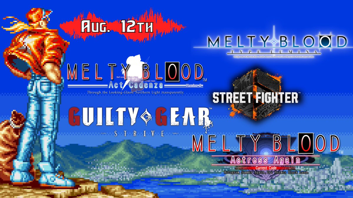 NC_KuroRaiden's tweet image. start.gg/GBST3
The Summer Madness is coming to an end. 
Lets end it on a bloody affair!
Come check out my themed tournament series.
This Month theme game is Melty Blood.
All are PC games, running on the #fgcOS
