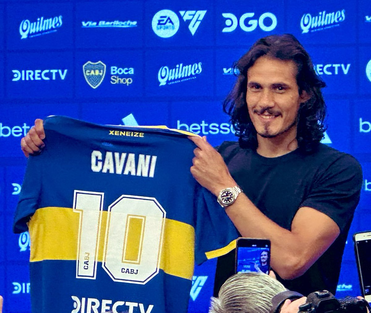 🇺🇾🧉🔶🔷 bienvenido crack #cavani #boca #BocaJuniors