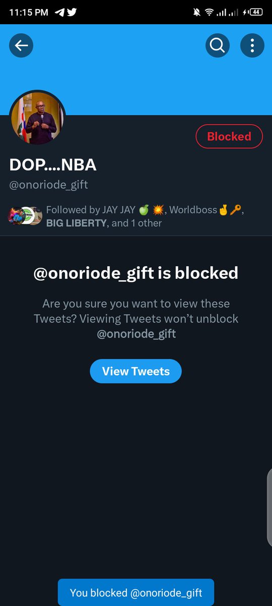 @OGBENI_BAMBAM @onoriode_gift Done ✔️ Blocked