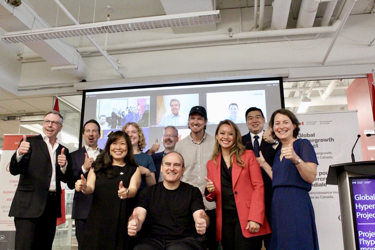 rechievaldez's tweet photo. Last weekend, I joined Minister @mary_ng to help announce the first cohort of innovative Canadian companies to be part of the Global Hypergrowth Project! This project will help Canadian companies grow further, faster. 🇨🇦🌎 https://t.co/Ch53Gqumpy