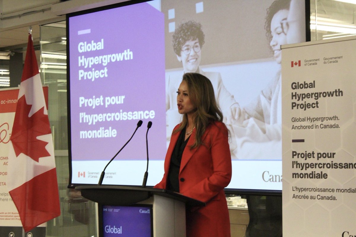 rechievaldez's tweet photo. Last weekend, I joined Minister @mary_ng to help announce the first cohort of innovative Canadian companies to be part of the Global Hypergrowth Project! This project will help Canadian companies grow further, faster. 🇨🇦🌎 https://t.co/Ch53Gqumpy