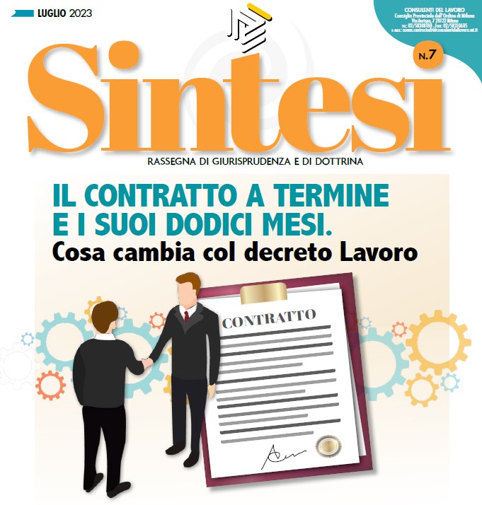 🗞️Il numero di LUGLIO 2023 di
“𝐒𝐈𝐍𝐓𝐄𝐒𝐈 - 𝐑𝐚𝐬𝐬𝐞𝐠𝐧𝐚 𝐝𝐢 𝐠𝐢𝐮𝐫𝐢𝐬𝐩𝐫𝐮𝐝𝐞𝐧𝐳𝐚 𝐞 𝐝𝐢 𝐝𝐨𝐭𝐭𝐫𝐢𝐧𝐚”
è pubblicato sul sito dell’Ordine dei #ConsulentidelLavoro di #Milano
Leggi la rivista qui:
👇🏻
consulentidellavoro.mi.it/documenti/lugl…
#Sintesi di luglio 2023 di <a href="/cpo_mi/">Consulenti Lavoro MI</a>