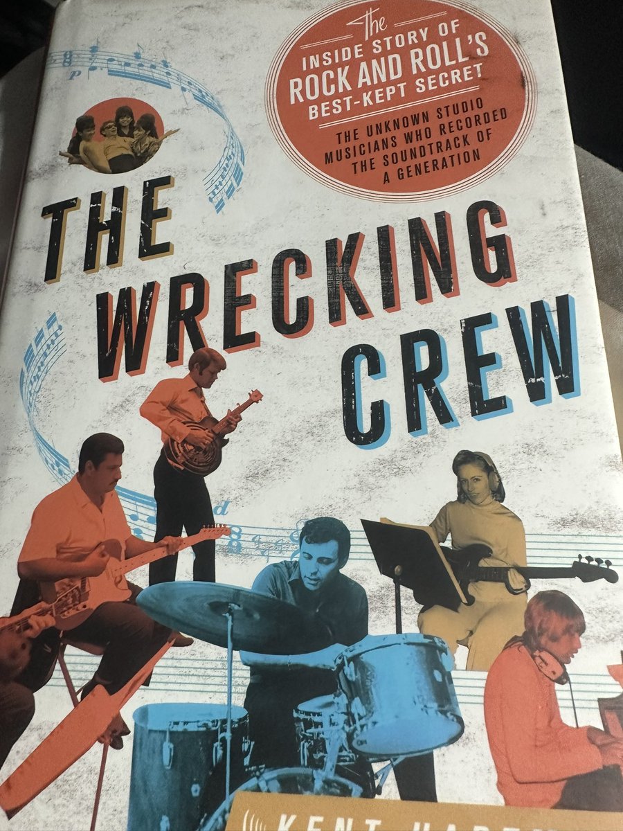 Didn’t know very much about ‘The Wrecking Crew until quite recently ’. This amazing book rectifies that. How cool it must have been to be part of that unreal set of musicians delivering on hit record after hit record. #kenthartman #thewreckingcrew #music